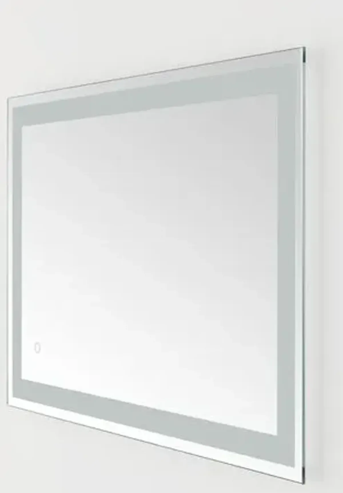 Myric Illuminated LED Wall Mirror - Silver/White
