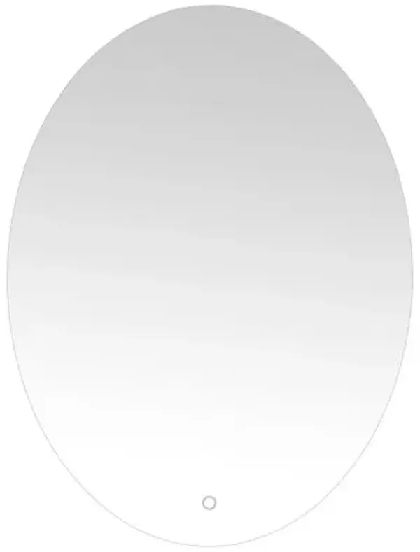 Camri 24" Oval Illuminated LED Wall Mirror - White