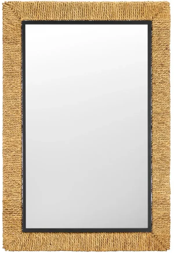 Fynoris Rope Wall Mirror, Natural/Black