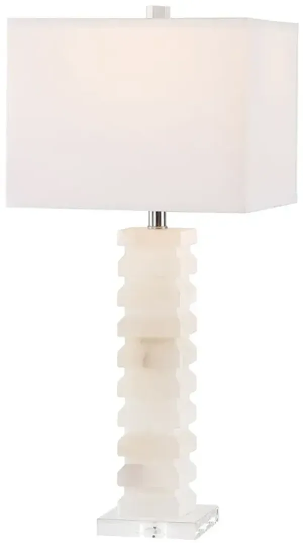 Adricson Alabaster Table Lamp - White