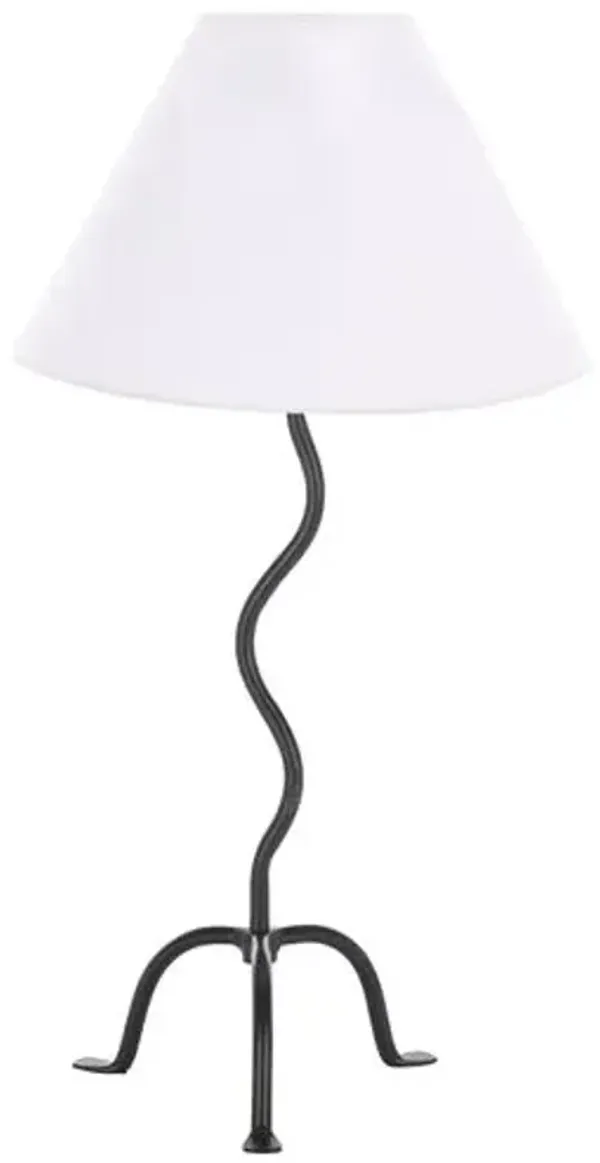 Avin Steel Table Lamp - Black