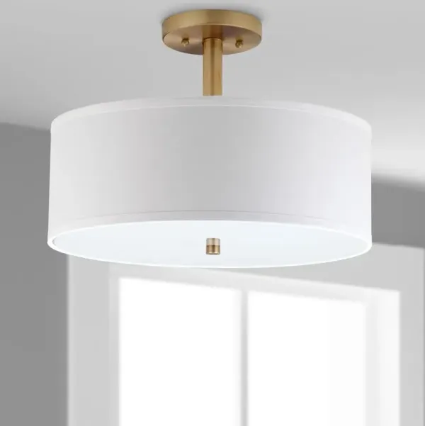 Oreya Iron Semi-Flush Mount - Gold