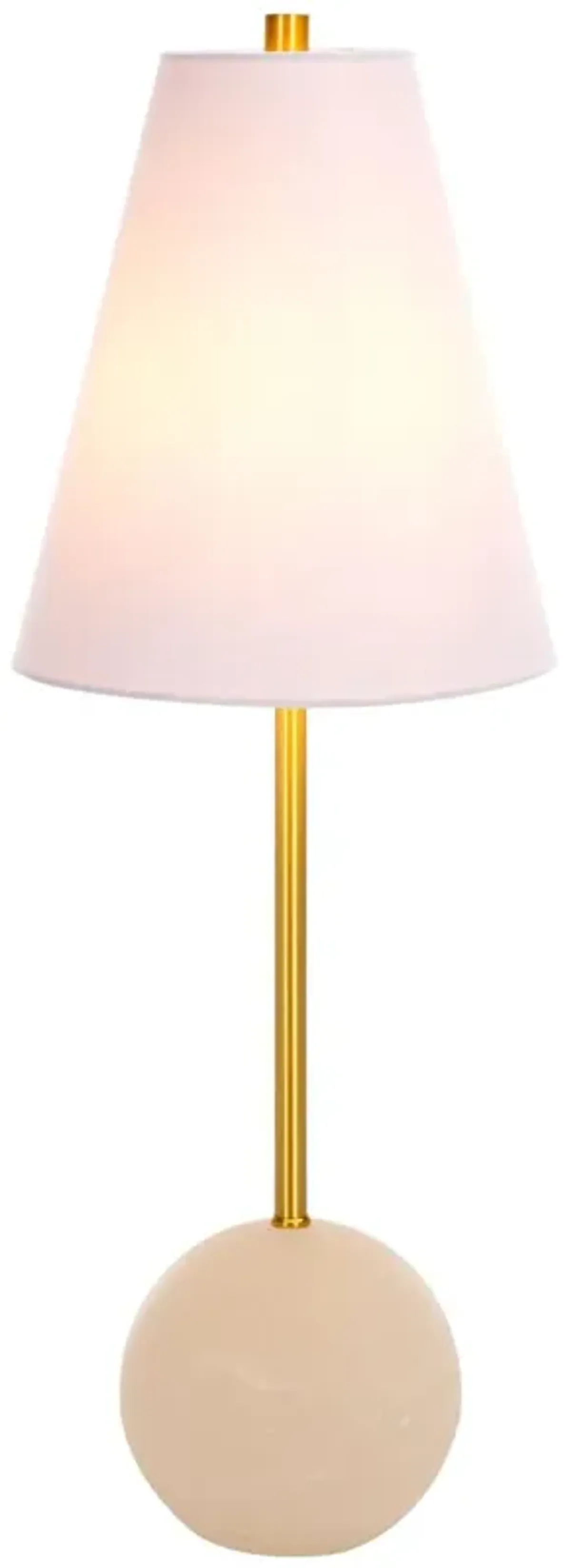 Xymori Alabaster Table Lamp - Gold/White