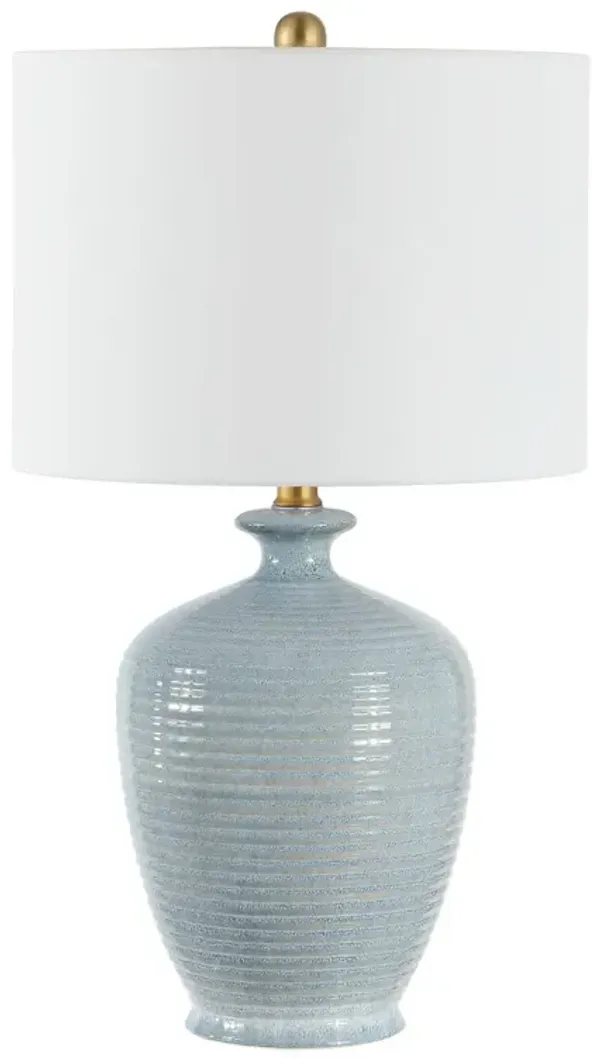 Synra Ceramic Table Lamp - Blue