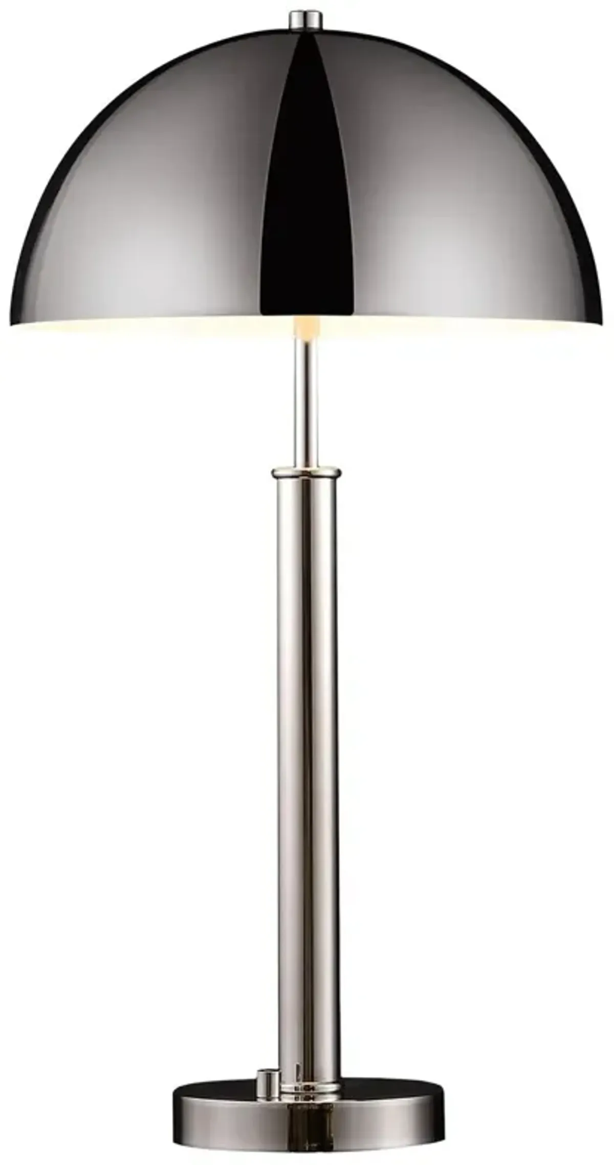 Elovie Iron Dome Table Lamp - Silver