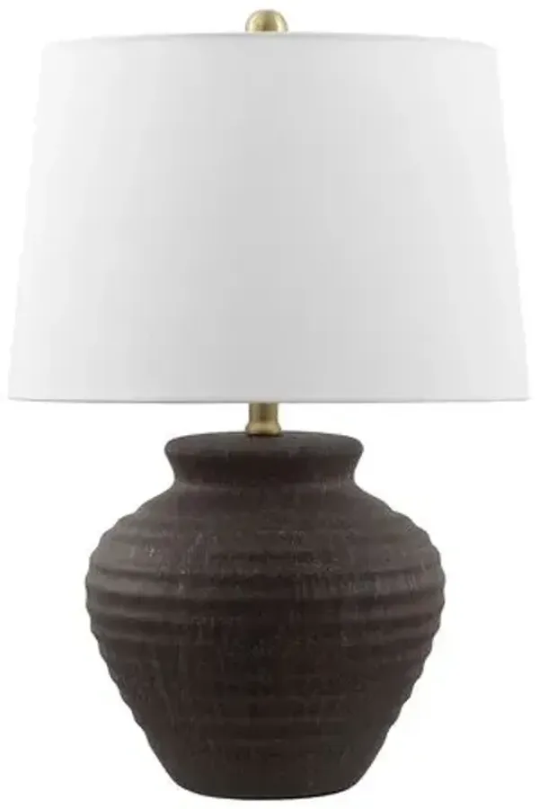 Thiel Ceramic Table Lamp - Brown