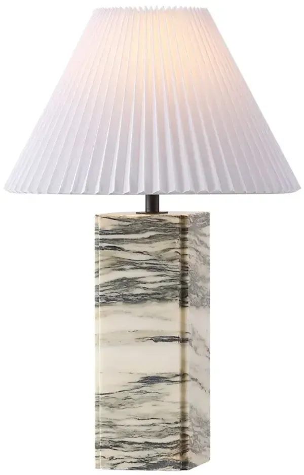 Lazelor Marble Table Lamp - White