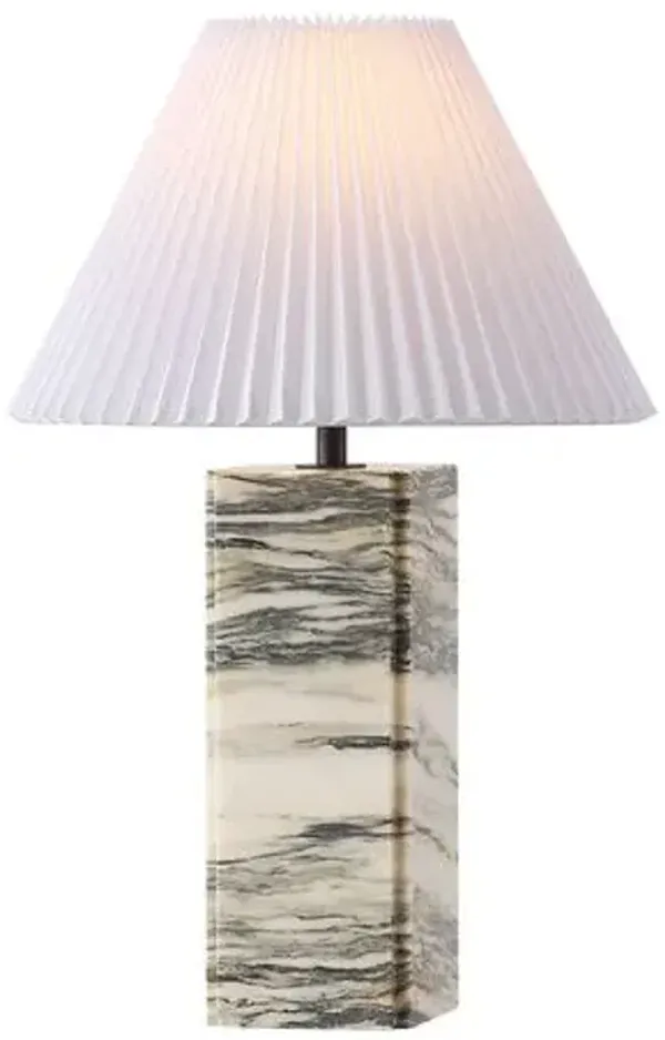 Lazelor Marble Table Lamp - White