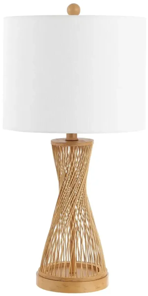Zarineth Rattan Table Lamp - Natural - Brown