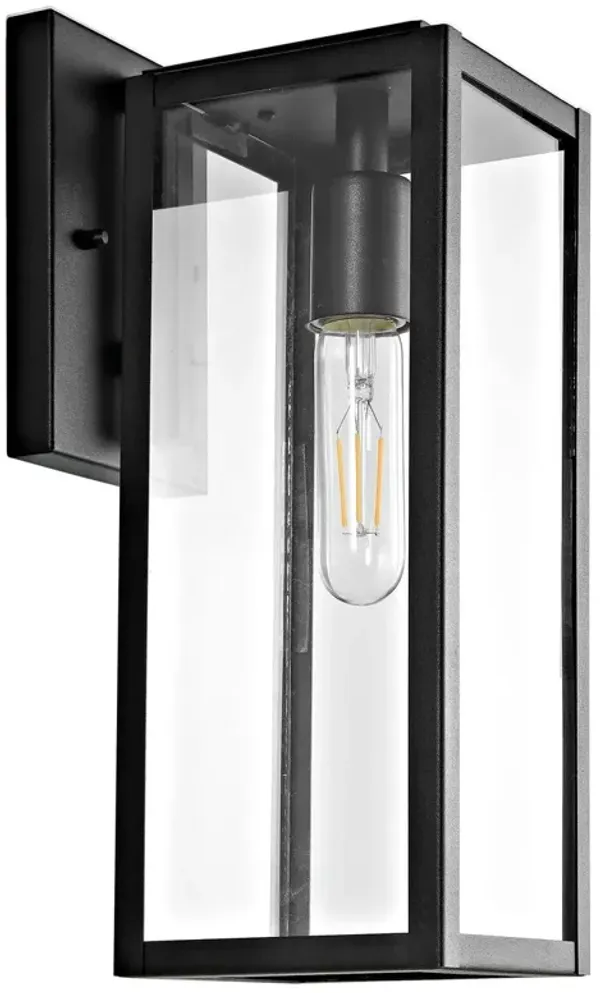 Kaelisyn Outdoor Wall Lantern, Black