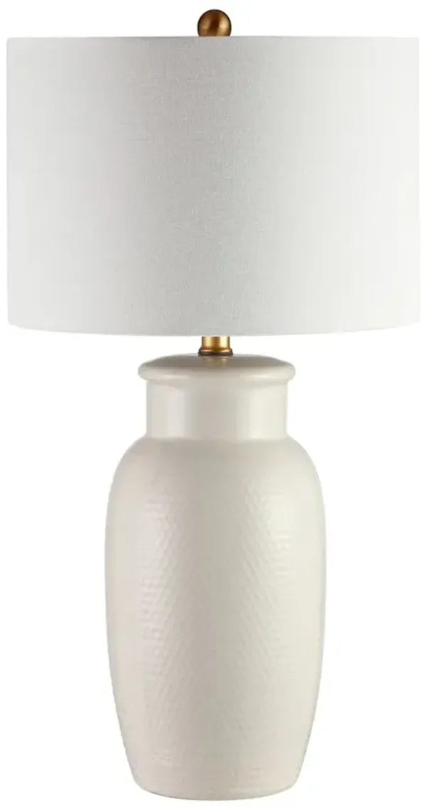 Varinan Ceramic Table Lamp - Ivory