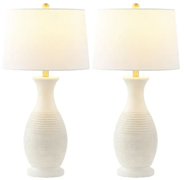 Set of 2 Ulyssis Table Lamps - White