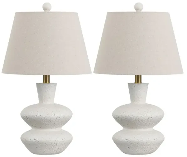 Set of 2 Josey Table Lamps - Off White
