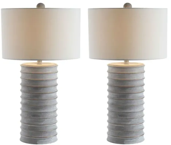 Set of 2 Marsha Table Lamps - Gray