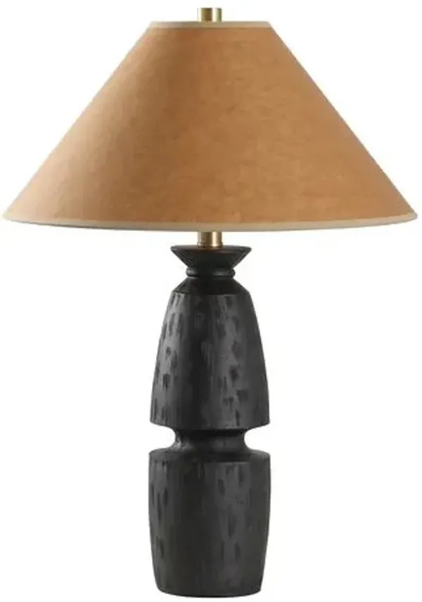 Nirron Table Lamp - Black/Camel
