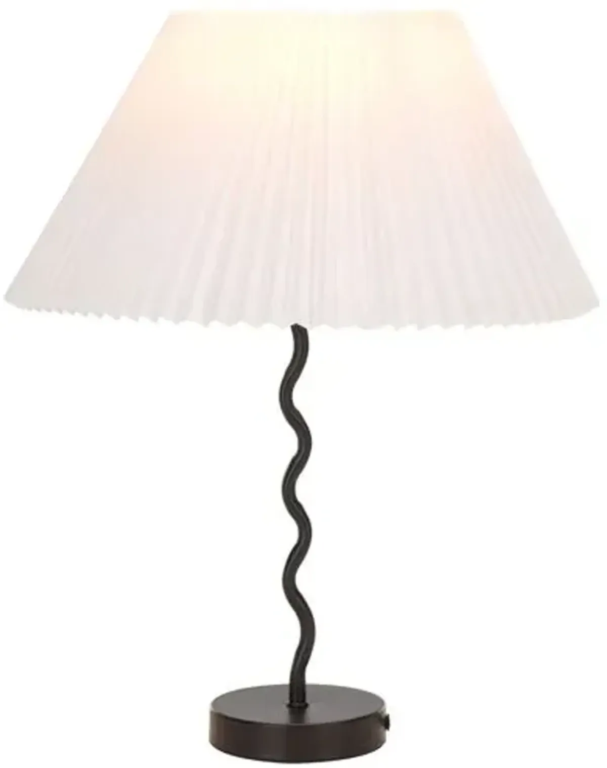 Rianne Wavy Table Lamp - Black