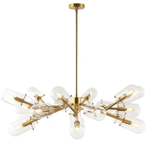 Ezren Glass Sputnik Chandelier - Gold