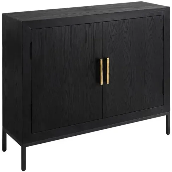 Arlo 2-Door Cabinet - Black