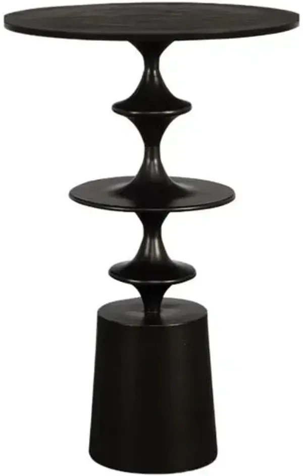 Natalia Accent Table - Black - 23.5Hx16Wx16D in