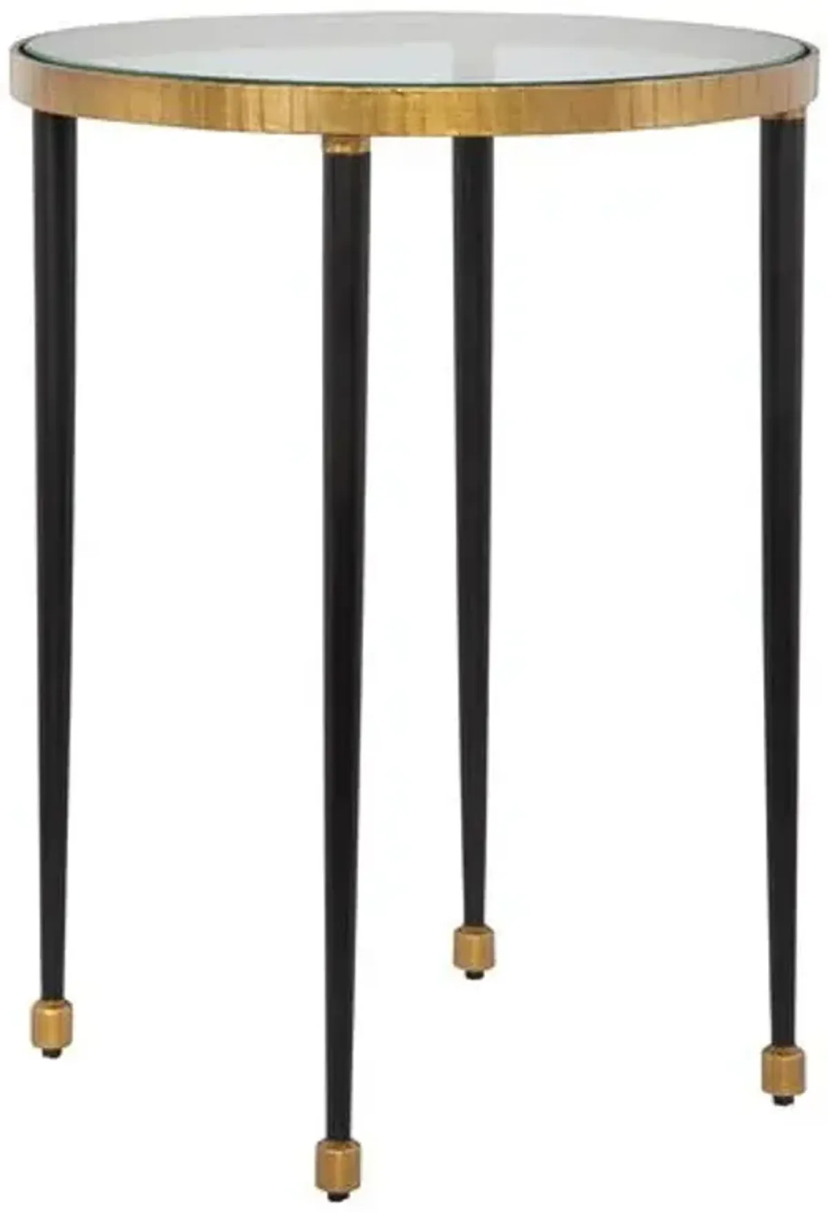 Vicente Side Table - Black/Gold - Multi