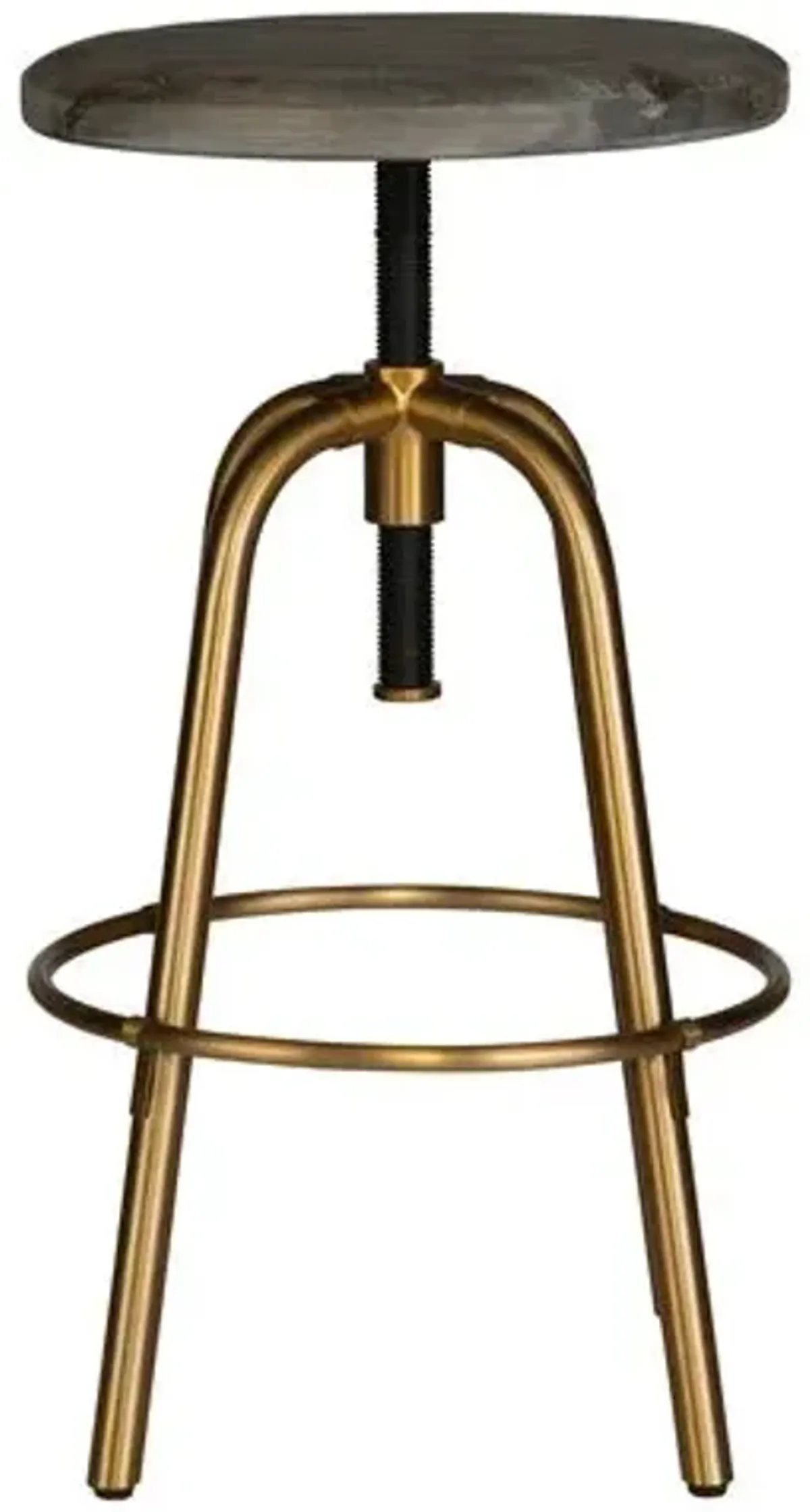 Damaris Counter Stool - Brown/Gold