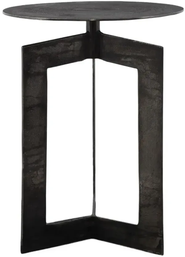 Zara Aluminum Accent Table, Bronze