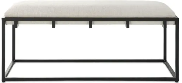 Isandro Bench, Black/ Flax