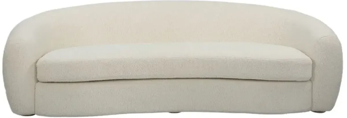 Marigold Textured Boucle Sofa, White