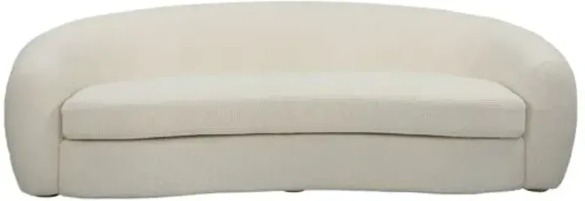 Marigold Textured Boucle Sofa - White
