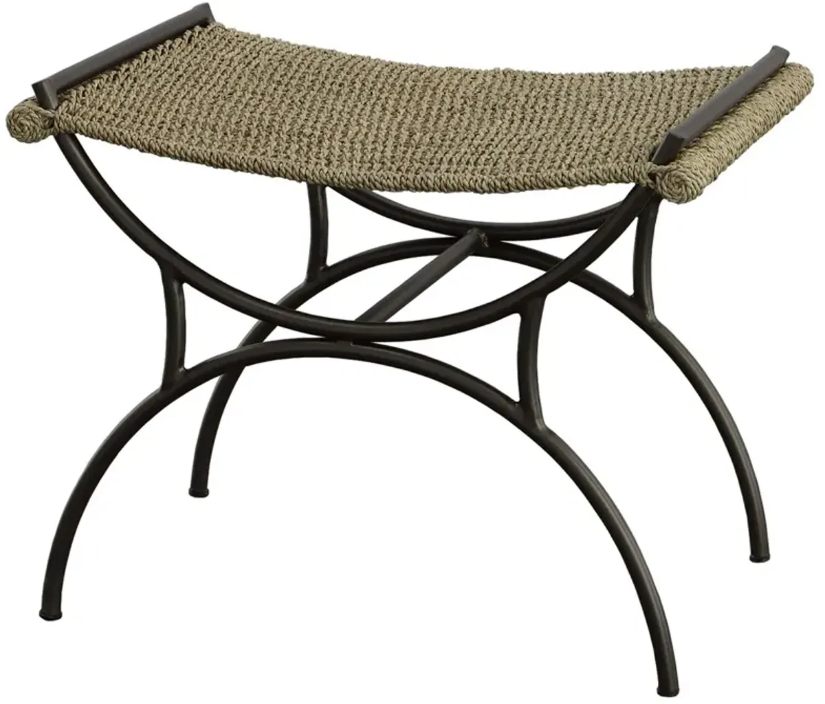 Yanis Small Bench, Natural Seagrass