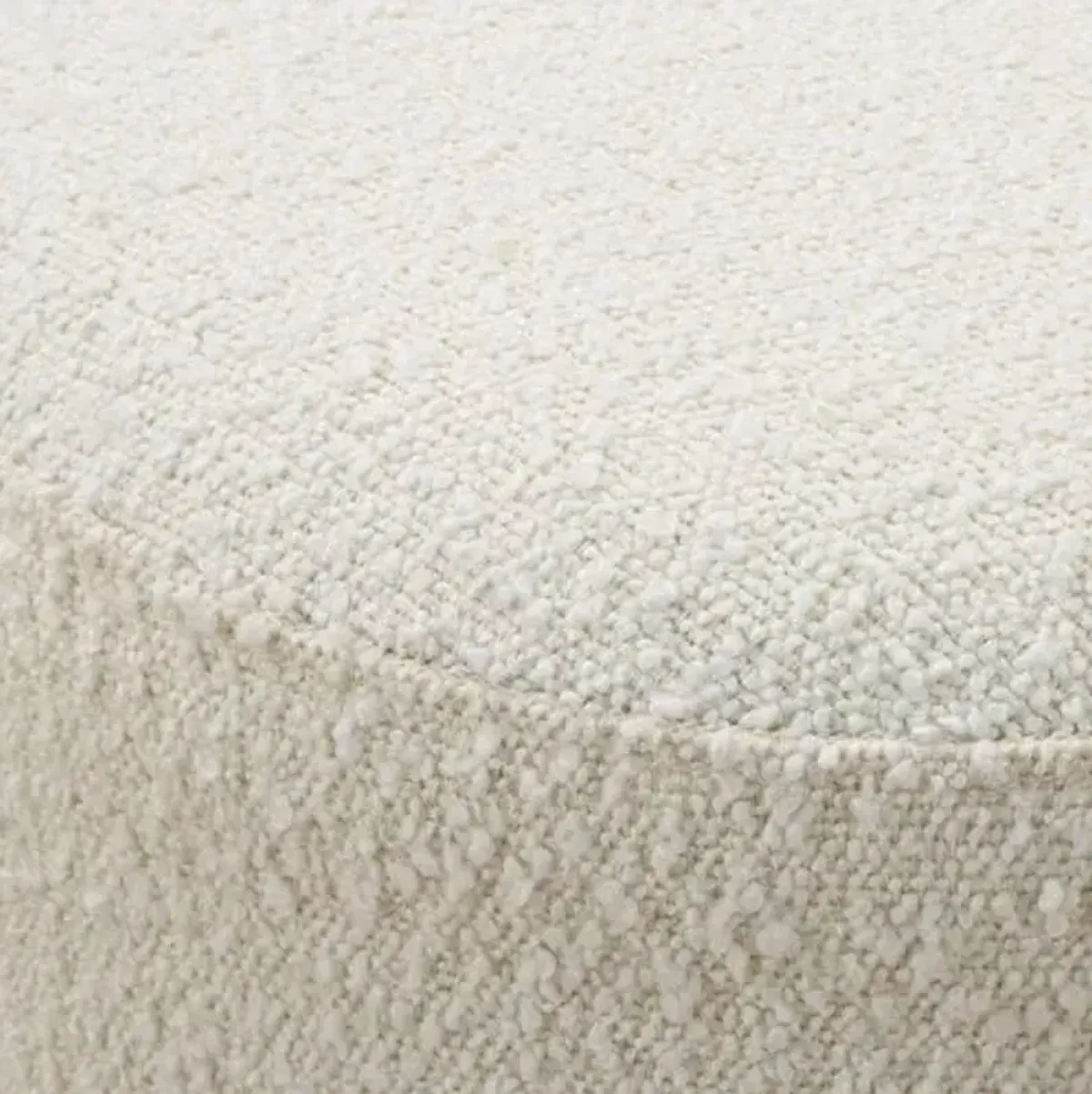 Marisella Burl/Boucle Ottoman - Natural/White