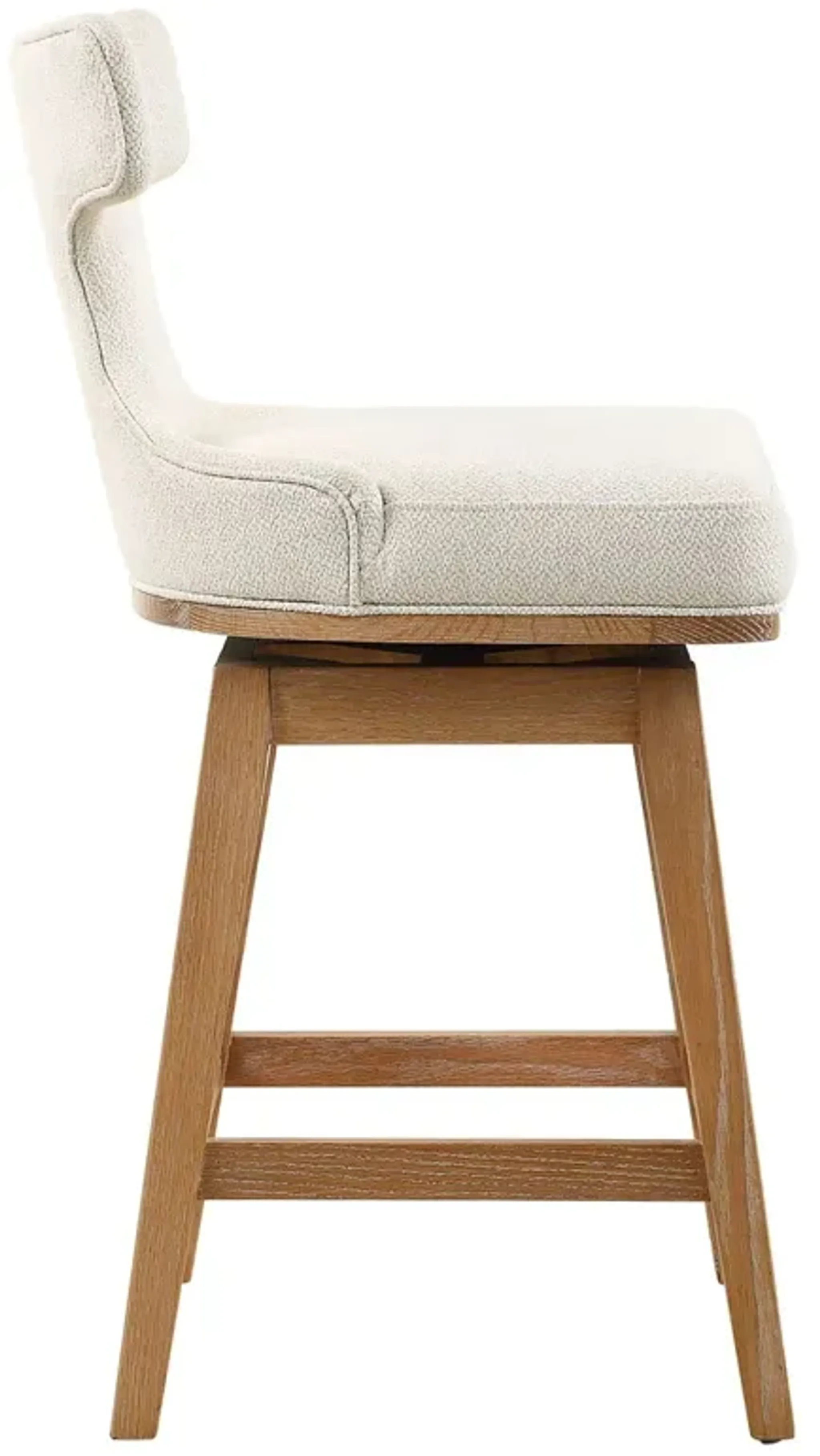 Helios Counter Stool White Natural One Kings Lane | Furniture.com