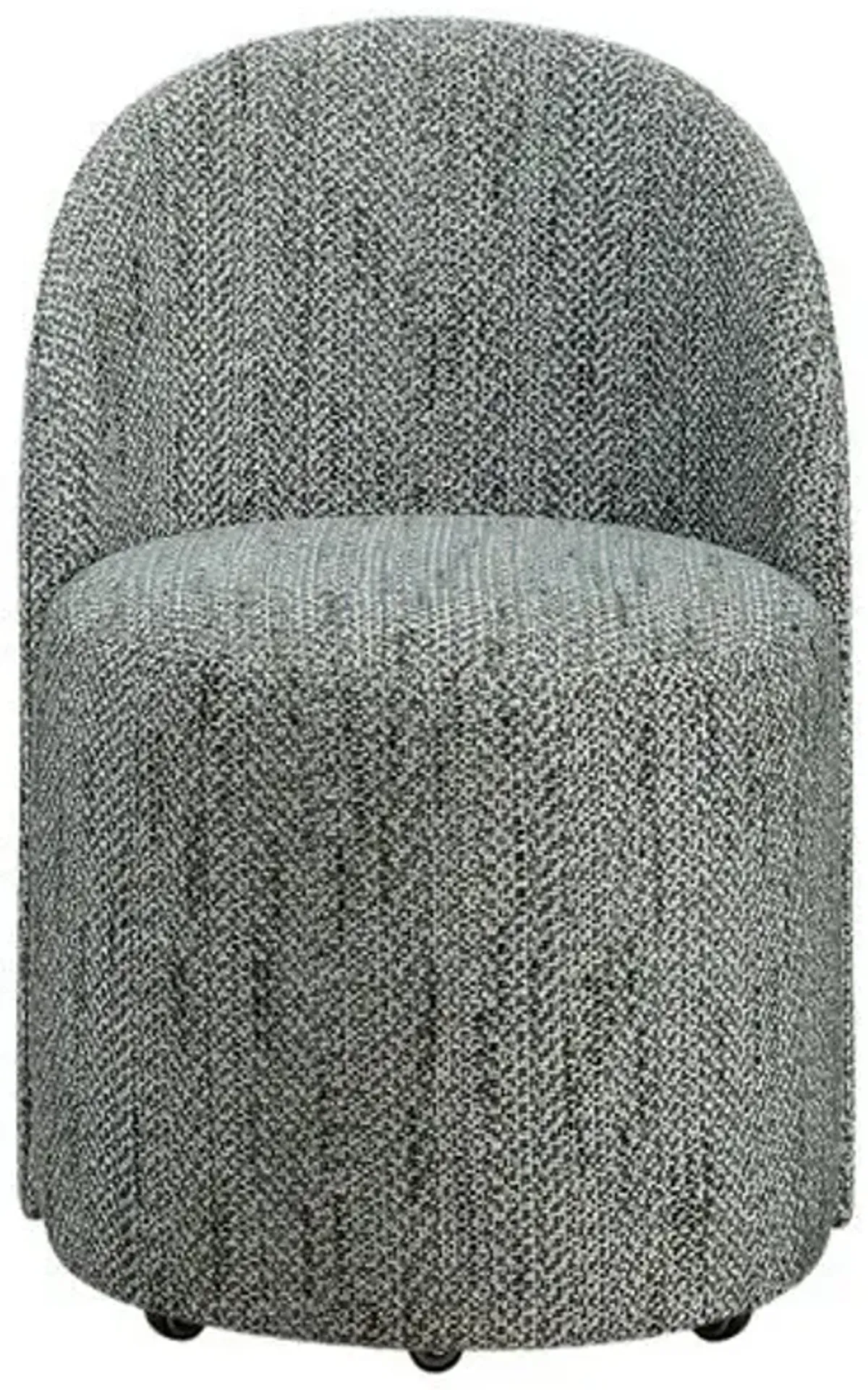 Maxence Dining Chair with Casters - Teal - Green
