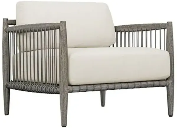 Jorah Outdoor Rope Lounge Chair - Brown/Gray