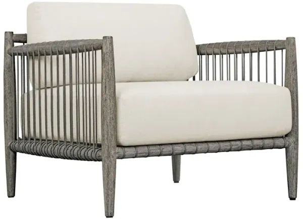 Jorah Outdoor Rope Lounge Chair, Brown/Gray