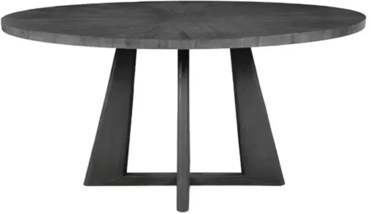 Leonid 60" Oval Dining Table - Dark Walnut
