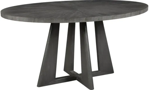 Leonid 60" Oval Dining Table, Dark Walnut