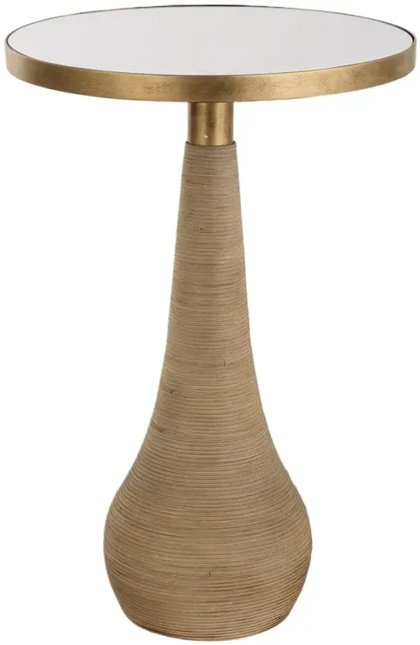 Melisande Rattan Accent Table, Natural
