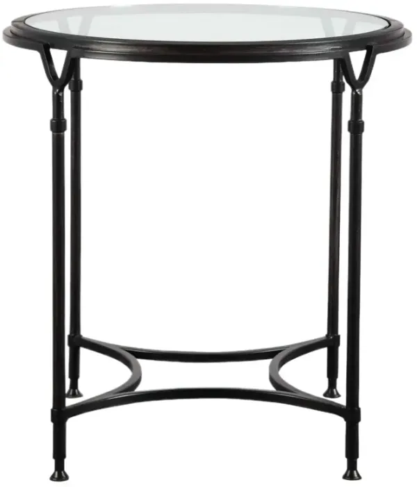 Sonia Iron Side Table, Black