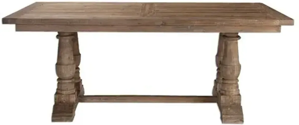 Lysandra 76" Rectangular Dining Table - Natural