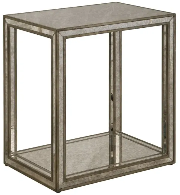 Severin End Table, Silver