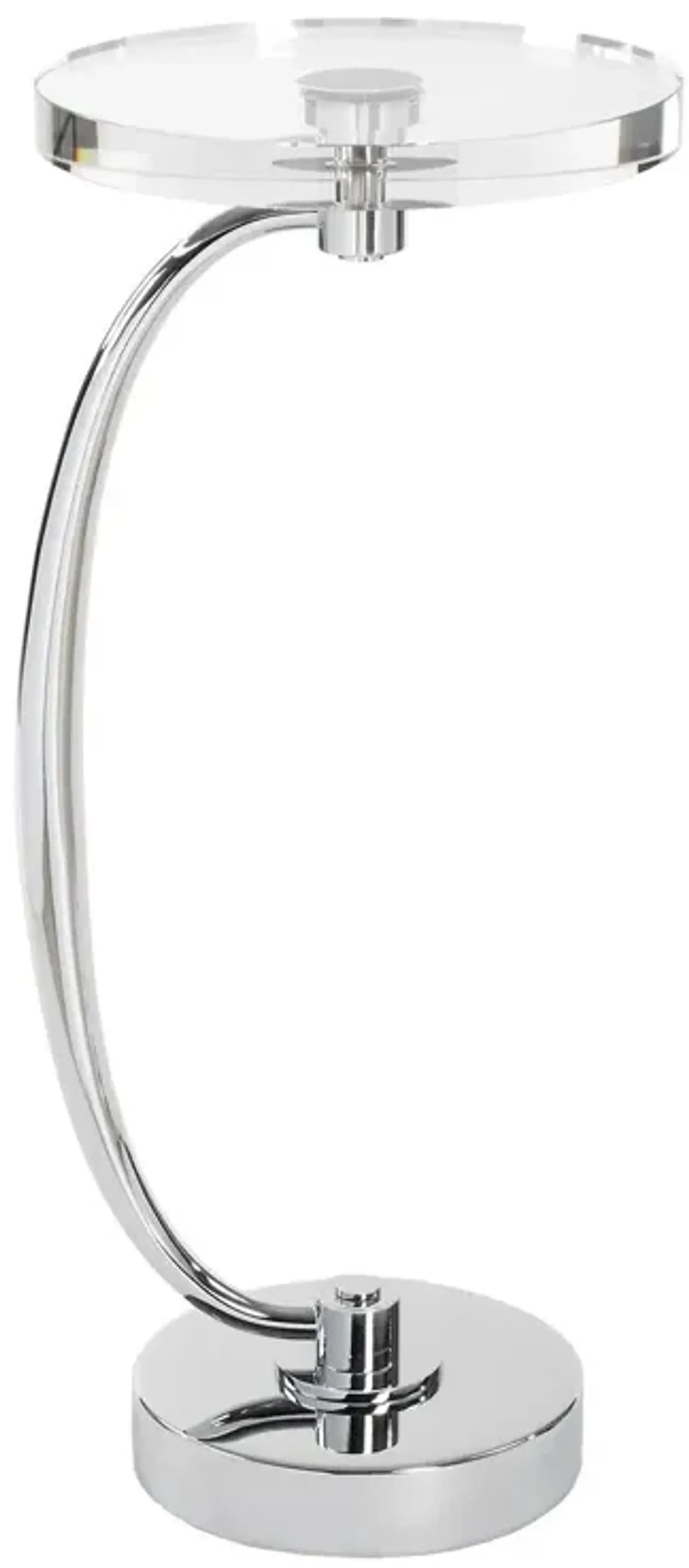 Eleanora Crystal Drink Table - Silver