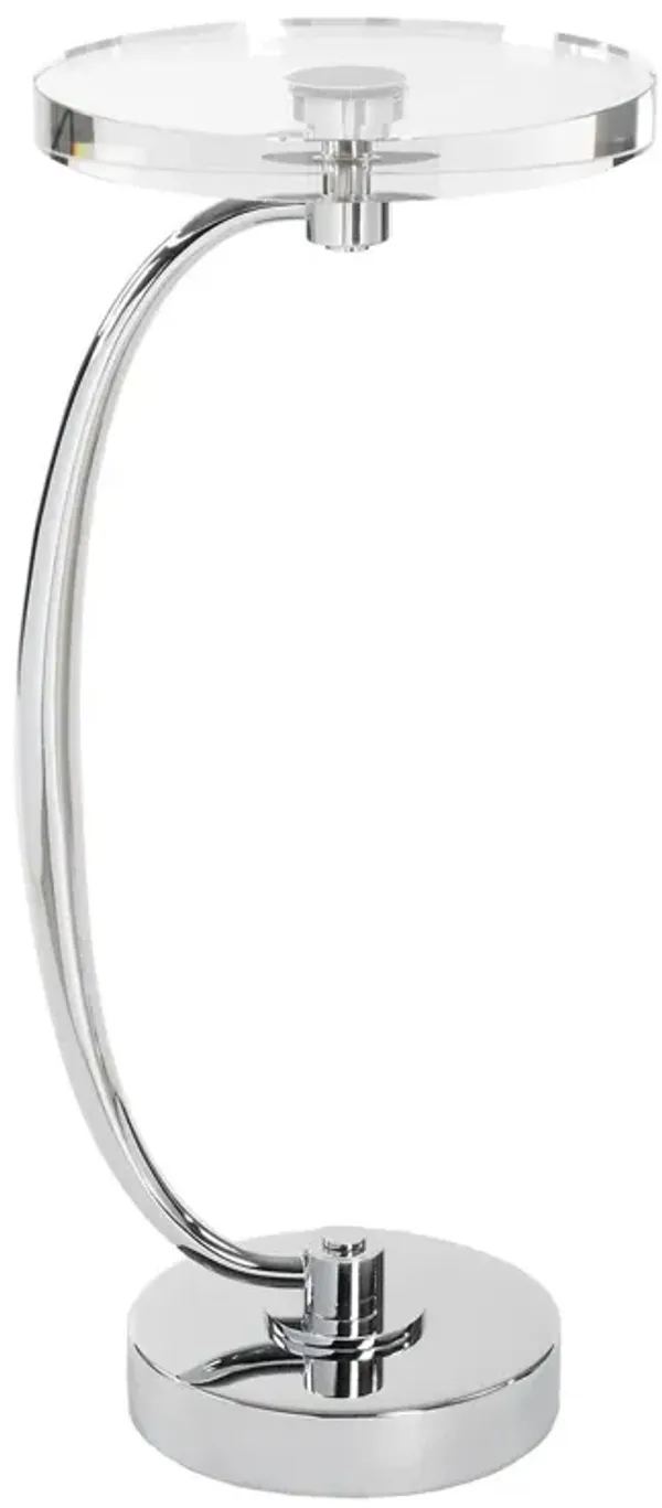 Eleanora Crystal Drink Table - Silver