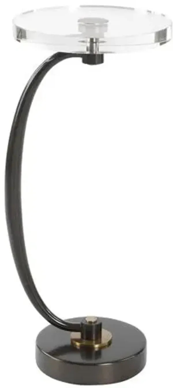 Eleanora Crystal Drink Table - Brown