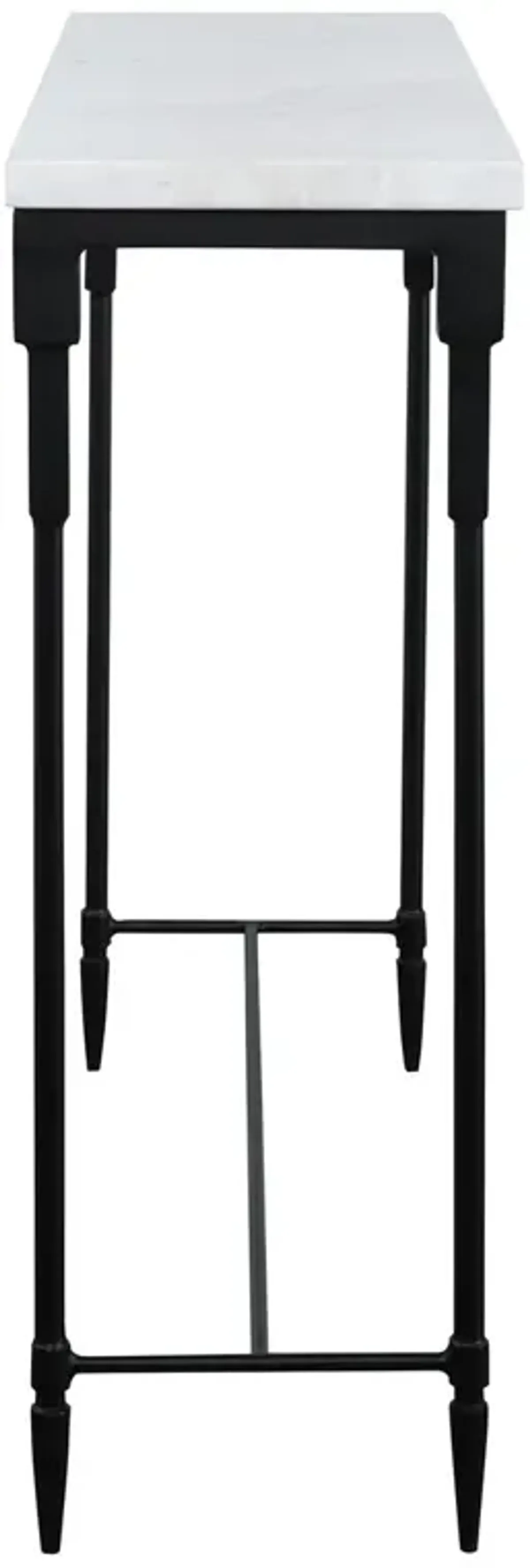 Raphael Marble Console Table, Black/White