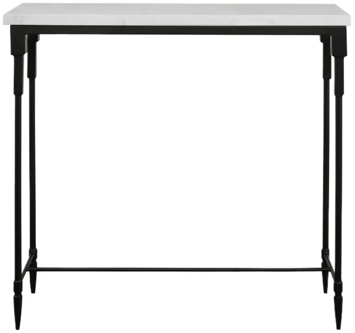 Raphael Marble Console Table, Black/White