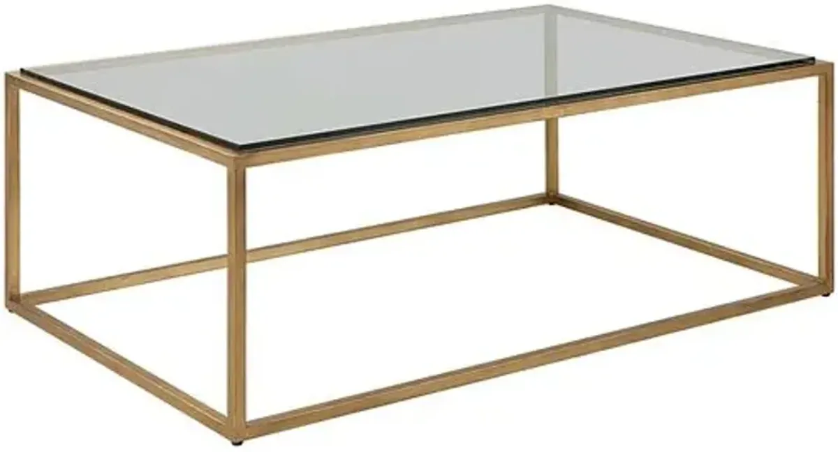 Nolwen Coffee Table - Brass - Gold