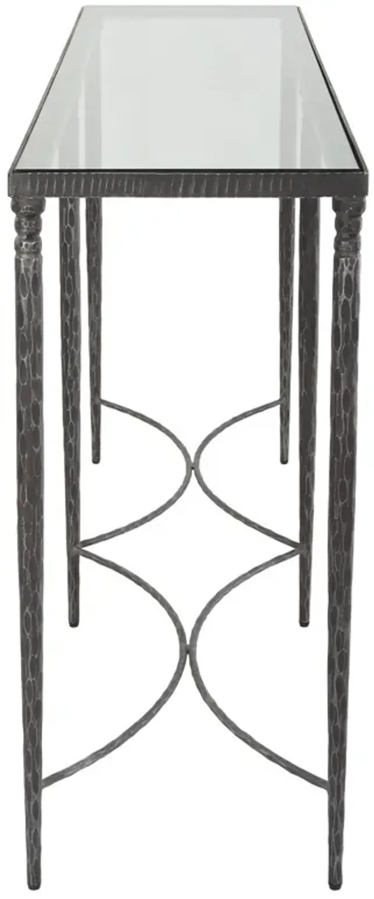 Aurembiaix Console Table, Black Iron