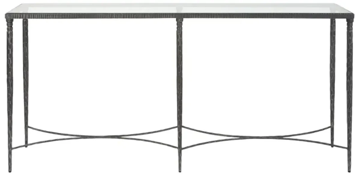 Aurembiaix Console Table, Black Iron