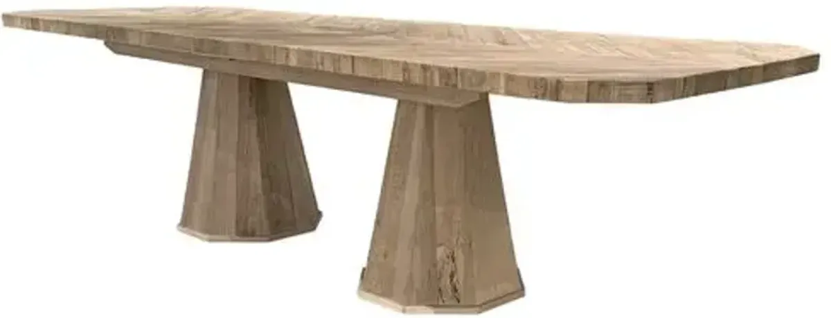 Celina 90-114" Extension Dining Table - Reclaimed Oak